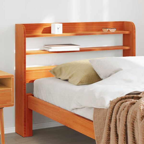 vidaXL H&ouml;f&eth;agafl me&eth; Hillum Vaxbr&uacute;nn 90 cm Gegnheil Fura