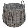 vidaXL Pl&ouml;ntuk&ouml;rfu me&eth; geymslu 2 pcs Gr&aacute;r Lacak Rattan