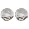 vidaXL Loftoppa 2 pcs Silfur 200 mm Ry&eth;fr&iacute;tt St&aacute;l