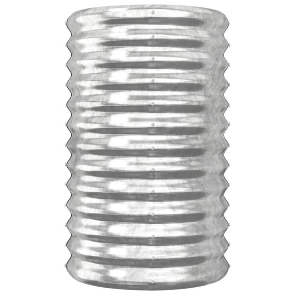 vidaXL Útiræktunarkassi Galvaníserað Stál 40x40x68 cm Silfurlitaður