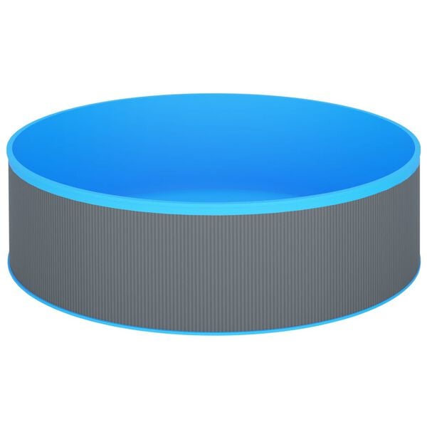 vidaXL Buslulaugar me&eth; hangandi sk&uacute;m og d&aelig;lu 350x90 cm Gr&aacute;r