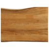 vidaXL Bor&eth;plata 80x60x3,8 cm N&aacute;tt&uacute;rulegum Br&uacute;num Gegnheill Mang&oacute;vi&eth;ur