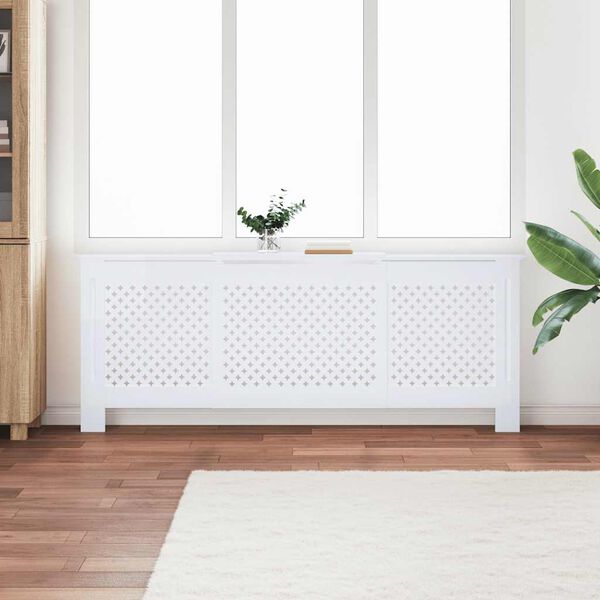 vidaXL Ofnhl&iacute;f MDF Hv&iacute;t 205 cm