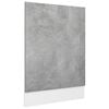 vidaXL Framplata fyrir Upp&thorn;vottav&eacute;l Gr&aacute;r 45x3x67 cm Samsettur Vi&eth;ur