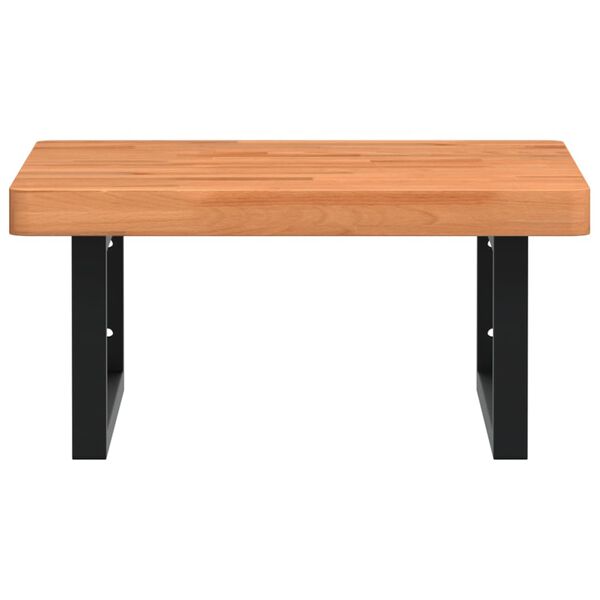 vidaXL Veggfest Handlaugarhilla St&aacute;l og Gegnheilt Beyki