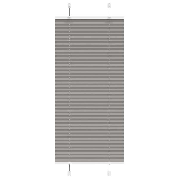vidaXL Pleated Blind Antracite 55x150 cm Efni Breidd 54,4 cm Polyester
