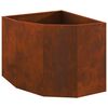 vidaXL Hornaplanta Rusty 60 x 60 x 50 cm Ve&eth;ra&eth; st&aacute;l