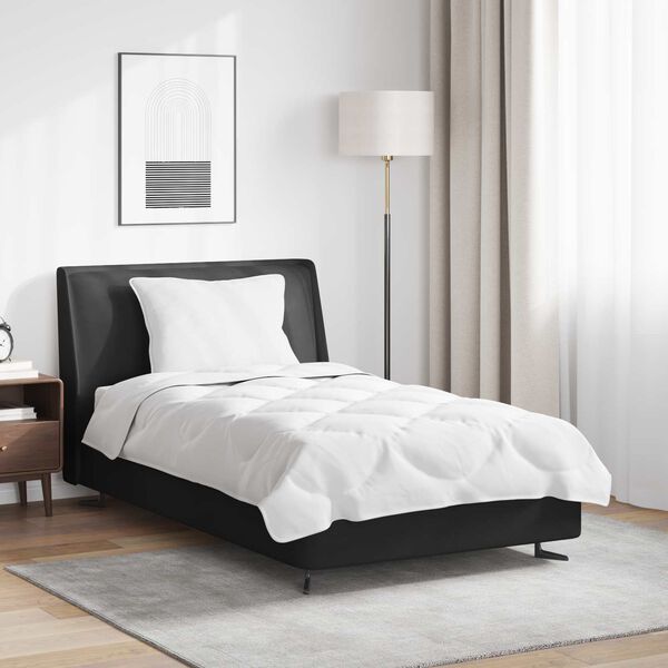 vidaXL R&uacute;mfatasett me&eth; kodda 2 pcs Hv&iacute;tt Microfleece