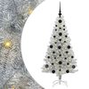 vidaXL J&oacute;latr&eacute; me&eth; 150 LED me&eth; standi Silfur 120 cm PET