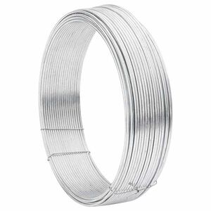 vidaXL Girðingarbönd Silfur 25 m Stál