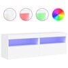vidaXL Sj&oacute;nvarpssk&aacute;par me&eth; LED-Lj&oacute;sum 2 stk. Hv&iacute;tir 60x30x40 cm