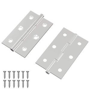 vidaXL L&aelig;sing Einlita 2 pcs Silfur 58 x 35 x 1 mm St&aacute;l
