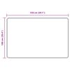 vidaXL Tepparenniband MARSA Gr&aacute;r 150 x 100 cm Polyester og PVC