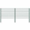 vidaXL Gir&eth;ingarplata me&eth; st&oacute;lpum &uacute;r j&aacute;rni 349x120 cm gr&aelig;n