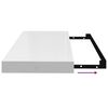 vidaXL Vegghengd Hilla H&aacute;glans Hv&iacute;t 60x23,5x3,8 cm MDF
