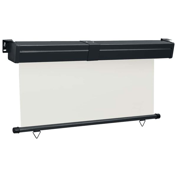 vidaXL Svalaskjólveggur 175x250 cm Kremhvítur