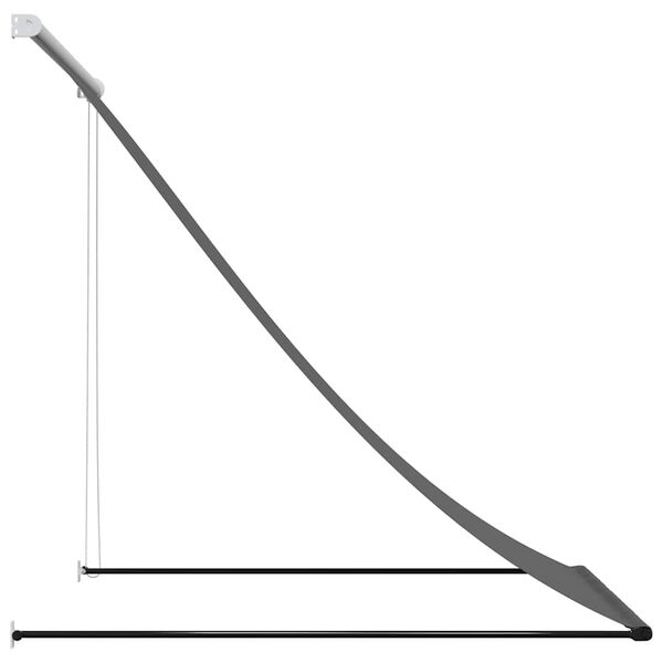 vidaXL &Uacute;tdraganleg Mark&iacute;sa 100x150 cm Reykgr&aacute;tt Efni og St&aacute;l