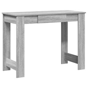 vidaXL Skrifbor&eth; Gr&aacute;tt Sonoma 100x45x75 cm Samsettur Vi&eth;ur
