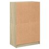 vidaXL Skápur með Hurðum Sonoma Eik 68x37x109 cm Samsettur Viður