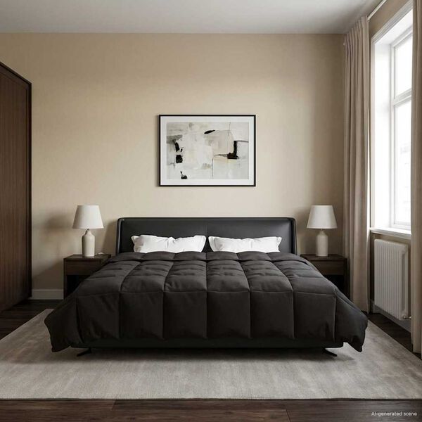 vidaXL Sumars&aelig;ng S&iacute;&eth;la&eth; Antras&iacute;t 220 x 260 cm M&iacute;kr&oacute;f&iacute;ber