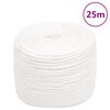 vidaXL B&aacute;tareipi Fullt Hv&iacute;tt 6 mm 25 m P&oacute;l&yacute;pr&oacute;p&yacute;len