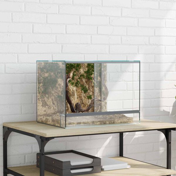 vidaXL Terrarium me&eth; geymslu Gegns&aelig;tt 40 x 30 x 30 cm glass