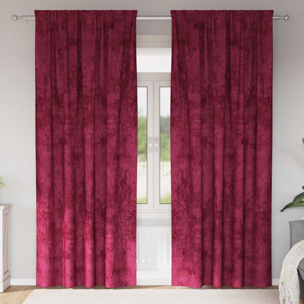 vidaXL Flauels skaut 2 pcs V&iacute;nrau&eth;ur 245 x 140 cm Flauel