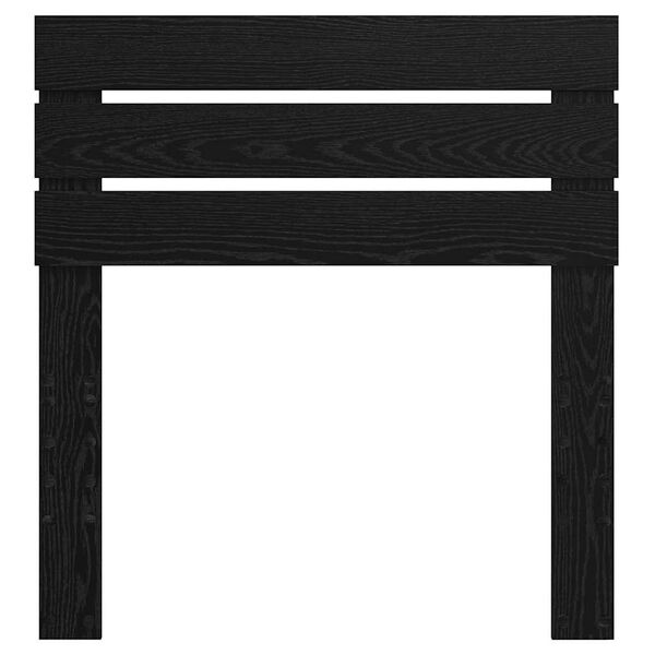 vidaXL H&ouml;f&eth;agafl me&eth; h&ouml;fu&eth;gafl Svartur Eik 75 cm Samsettur vi&eth;ur