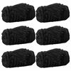 vidaXL &THORN;eppi 6 pcs Svartur 150 x 130 cm Fl&iacute;s
