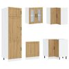 vidaXL Eldh&uacute;s sk&aacute;pur me&eth; hur&eth; Lucca 2 pcs Lj&oacute;sgr&aacute;r 80 x 46 x 81.5 cm