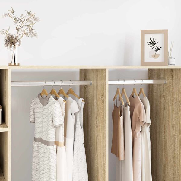 vidaXL Sk&aacute;pstangir 2 pcs Silfur 764 x 15 x 29 mm &Aacute;lblenda