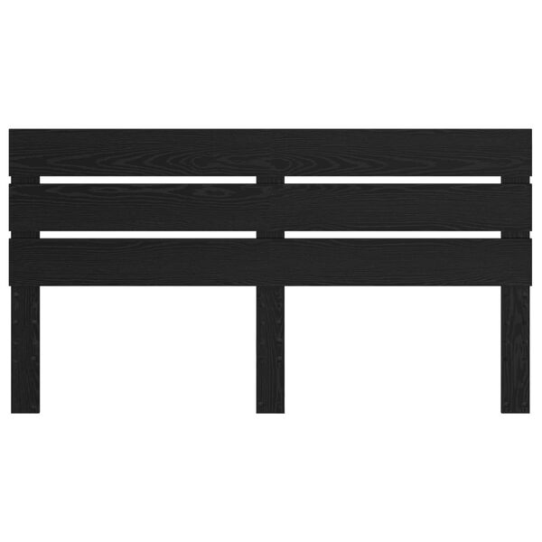 vidaXL H&ouml;f&eth;agafl Svartur Eik 200 cm Samsettur vi&eth;ur