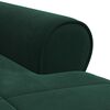 vidaXL Chaise Lounge me&eth; p&uacute;&eth;i D&ouml;kkgr&aelig;n 91 x 157 x 91 cm Flauel