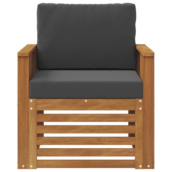 vidaXL &Uacute;ti s&oacute;fasett me&eth; p&uacute;&eth;i N&aacute;tt&uacute;rulegur 71 x 63 x 73 cm