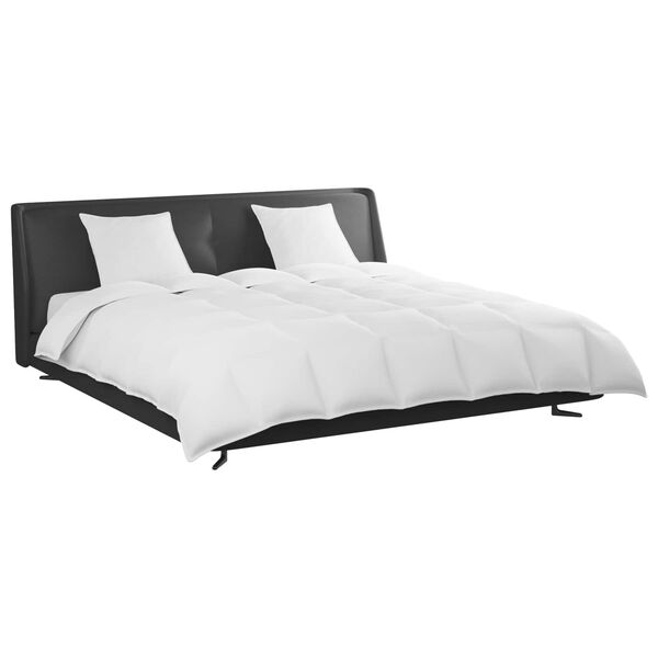 vidaXL R&uacute;mfatasett me&eth; kodda 3 pcs Hv&iacute;tt D&uacute;nfja&eth;rir