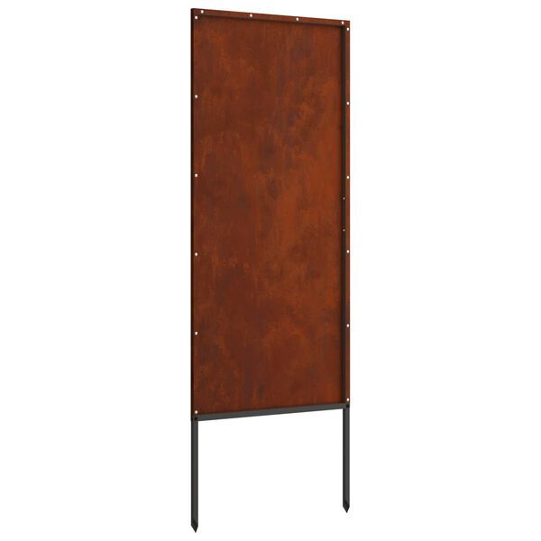 vidaXL Gar&eth;s b&uacute;na&eth; skj&aacute;r &Uacute;tskur&eth;ur Rusty 50 x 140 cm Ve&eth;ra&eth; st&aacute;l