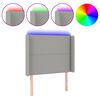 vidaXL LED H&ouml;f&eth;agafl 103x16x118/128 cm Lj&oacute;sgr&aacute;tt Efni