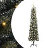 vidaXL Gervi j&oacute;latr&eacute; me&eth; 300 LED Gr&aelig;nn 180 cm PVC, plast og st&aacute;l