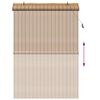 vidaXL R&uacute;llugard&iacute;na me&eth; gluggatj&ouml;ldum N&aacute;tt&uacute;ra 140 x 220 cm bamboo