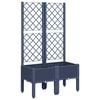 vidaXL Gr&oacute;&eth;urkassi me&eth; Rimlagrind Bl&aacute;gr&aacute;r 80x40x142 cm PP