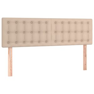 vidaXL H&ouml;fu&eth;gaflar Cappuccino-br&uacute;nt 144x5x78/88 cm Gervile&eth;ur