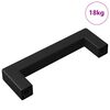 vidaXL H&uacute;sgagnahandfang 530 pcs Svart 105 x 12 x 36 mm J&aacute;rn