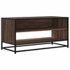 vidaXL Sj&oacute;nvarpssk&aacute;pur Br&uacute;n Eik 91x40x46 cm Samsettur Vi&eth;ur/M&aacute;lmur