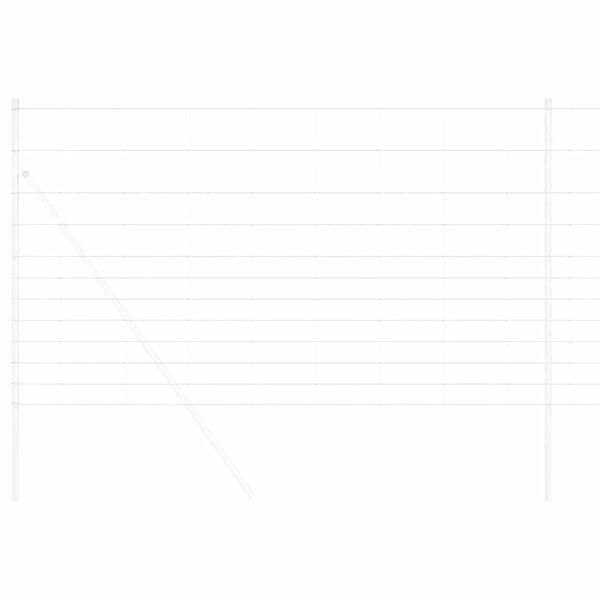 vidaXL Túnagirðing Silfur 25 x 1.4 m Sinkhúðað stál