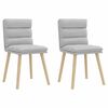 vidaXL bor&eth;stofust&oacute;lar 2 stk Cloud Grey Efni