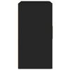 vidaXL Veggsk&aacute;pur Svartur 60x30x60 cm Samsettur Vi&eth;ur
