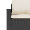 vidaXL 2 stykki gar&eth;bor&eth;stofusett me&eth; p&uacute;&eth;um Black Poly Rattan