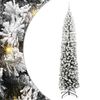 vidaXL Gervi j&oacute;latr&eacute; me&eth; 300 LED Gr&aelig;nn 240 cm PVC, st&aacute;l og plast