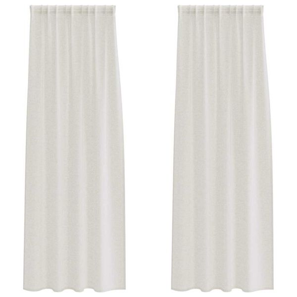 vidaXL Voile gard&iacute;na 2 pcs Rj&oacute;malitur 225 x 140 cm P&oacute;l&yacute;ester