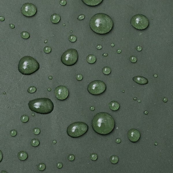 vidaXL Vatnsheldur Þungur og Langur Regnfrakki með Hettu Grænn M